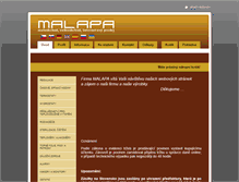 Tablet Screenshot of malapa.cz